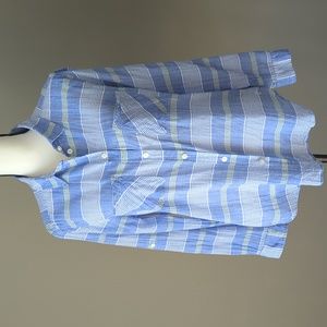 Lightweight Vintage Boyfriend Button Down Top Size Large